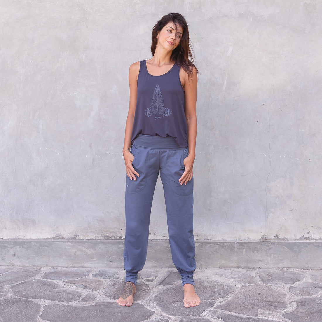 Yogahose Joyce - Bluegrey