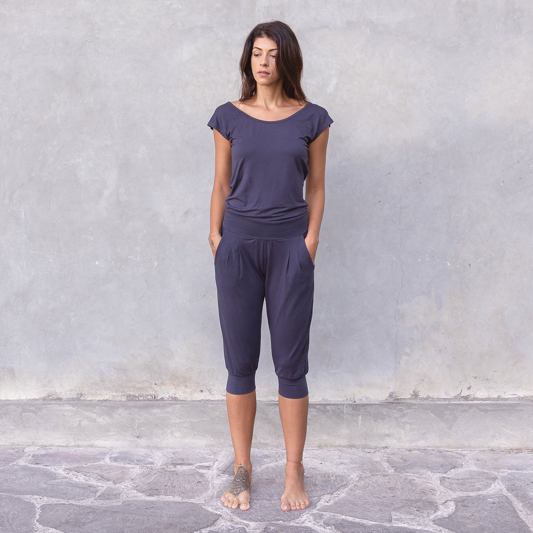 Jumpsuit Chandra -  Nightblue Jumpsuit Jaya Organics   