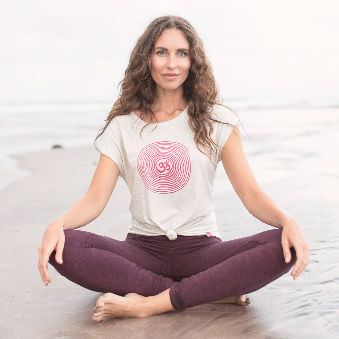 T-Shirt Om - Oat Melange T-Shirt Jaya Organics   