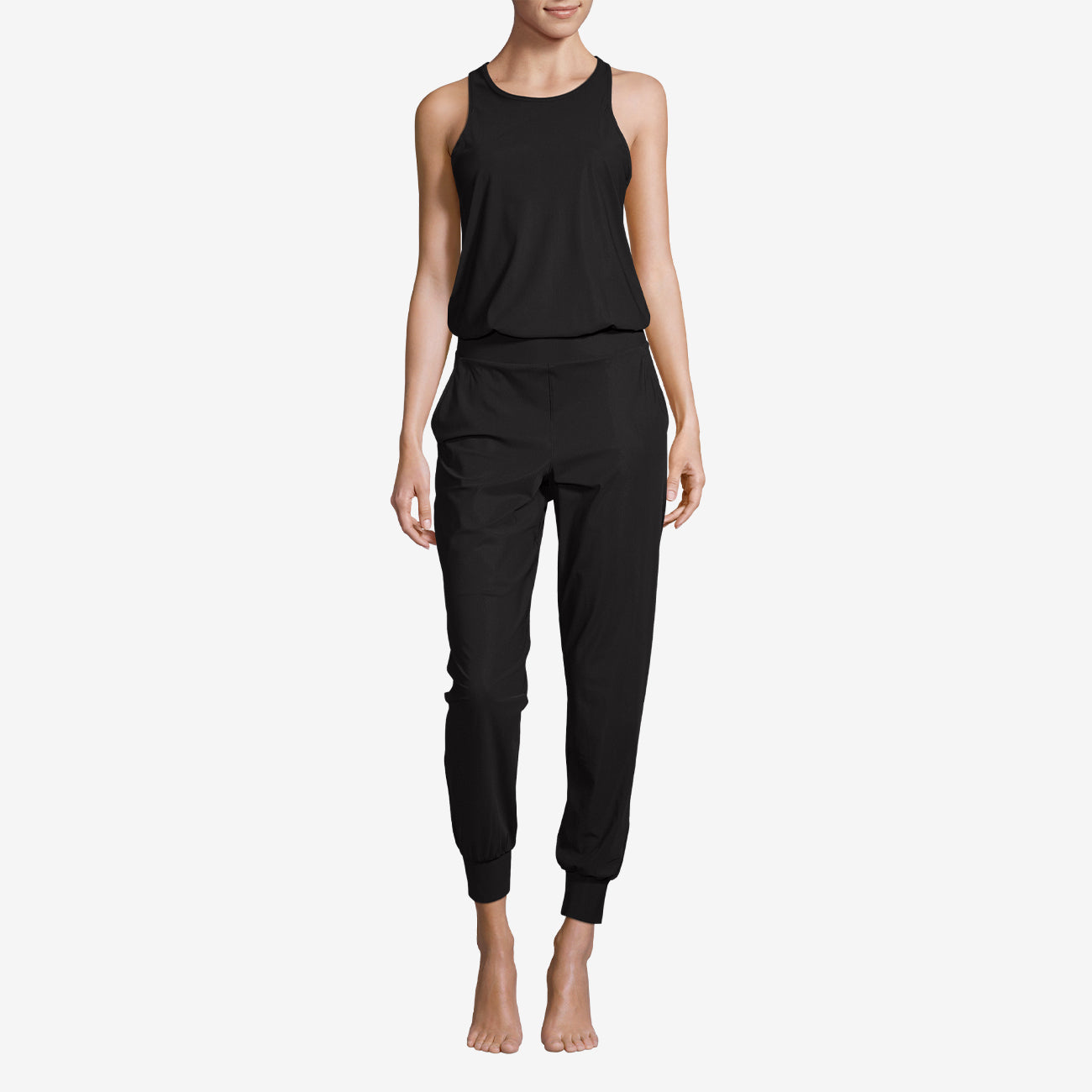 Weekend Jumpsuit Racer Back - Black