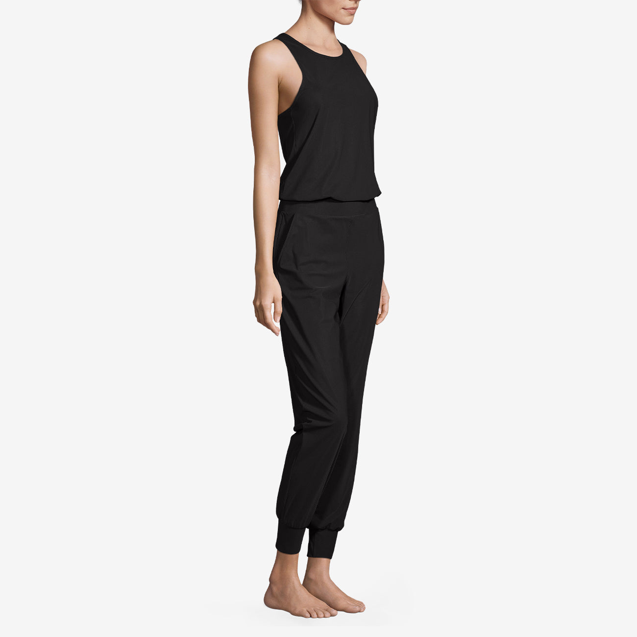 Weekend Jumpsuit Racer Back - Black