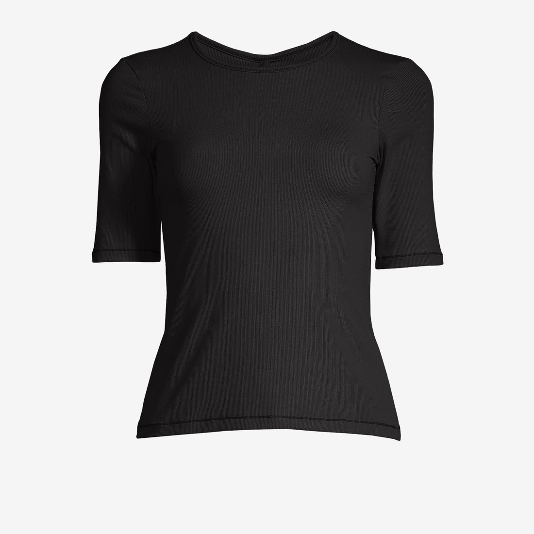 Rib Tee - Black T-Shirt Casall   