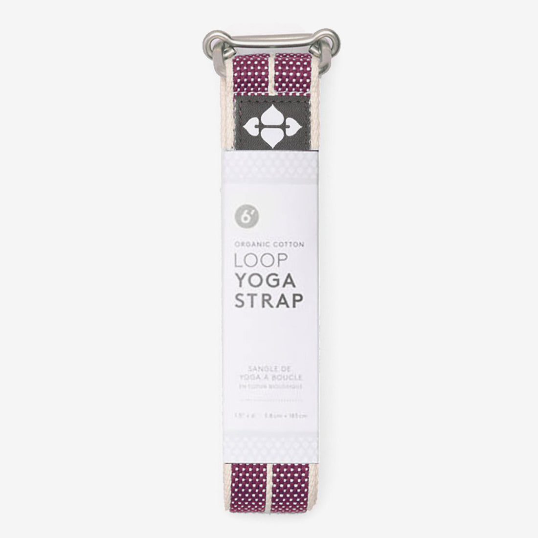 Yogagurt Loop (Bio-Baumwolle) 183 cm - Plum Weave