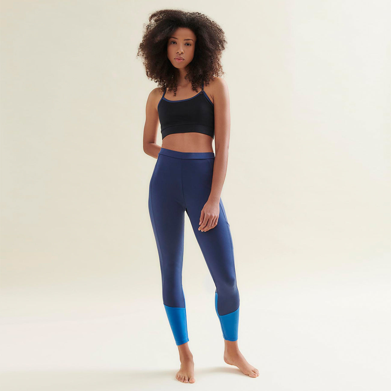 Leggings Easy Colour Block - Deep Night Blue/Shore