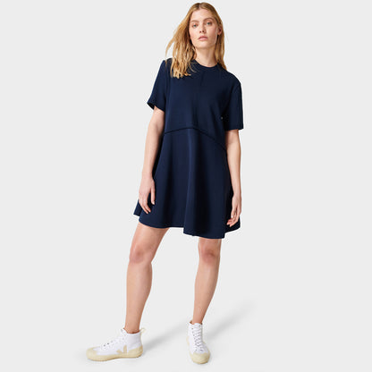 Sweaty Betty Revive T-Shirt Dress - Navy Blue   