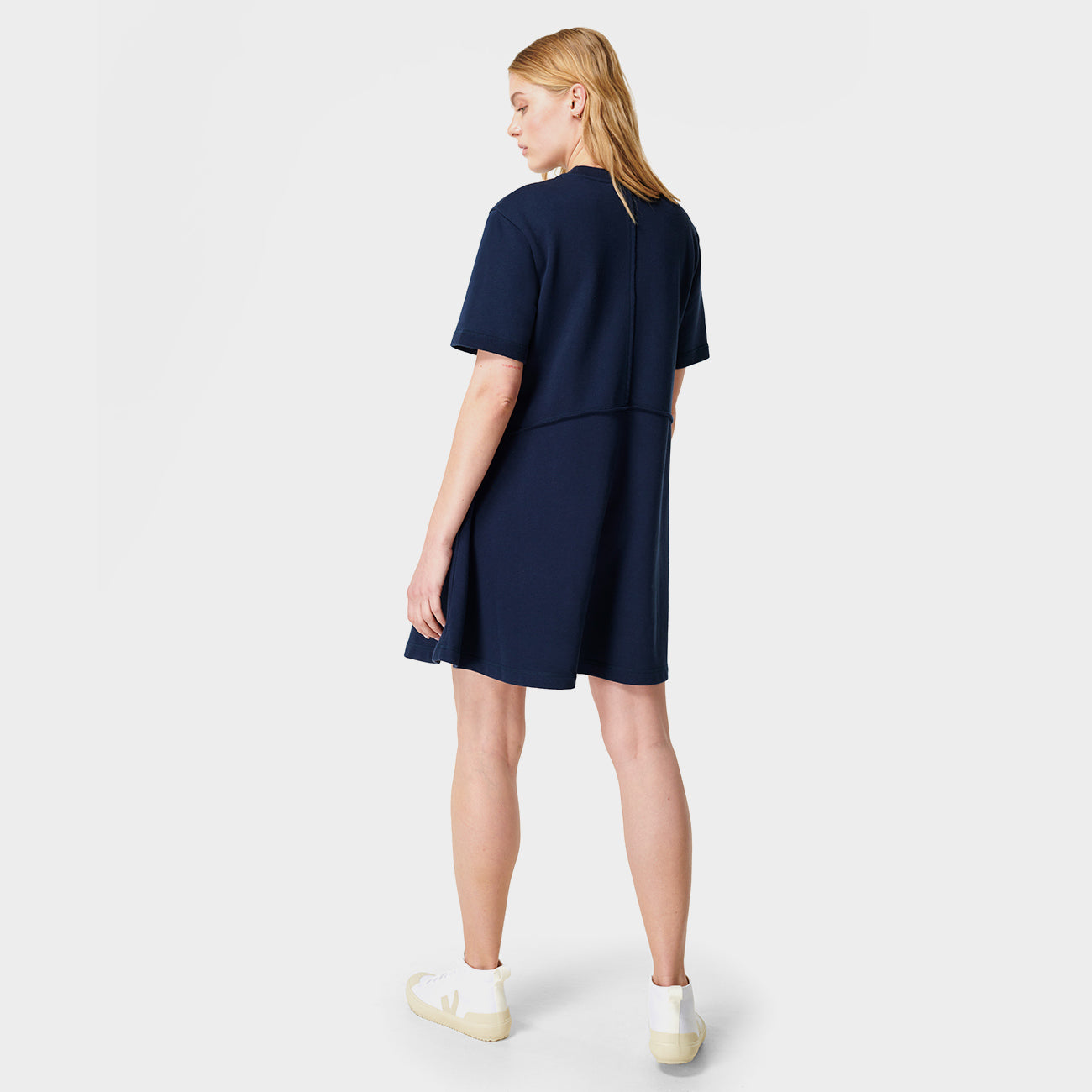 Sweaty Betty Revive T-Shirt Dress - Navy Blue   