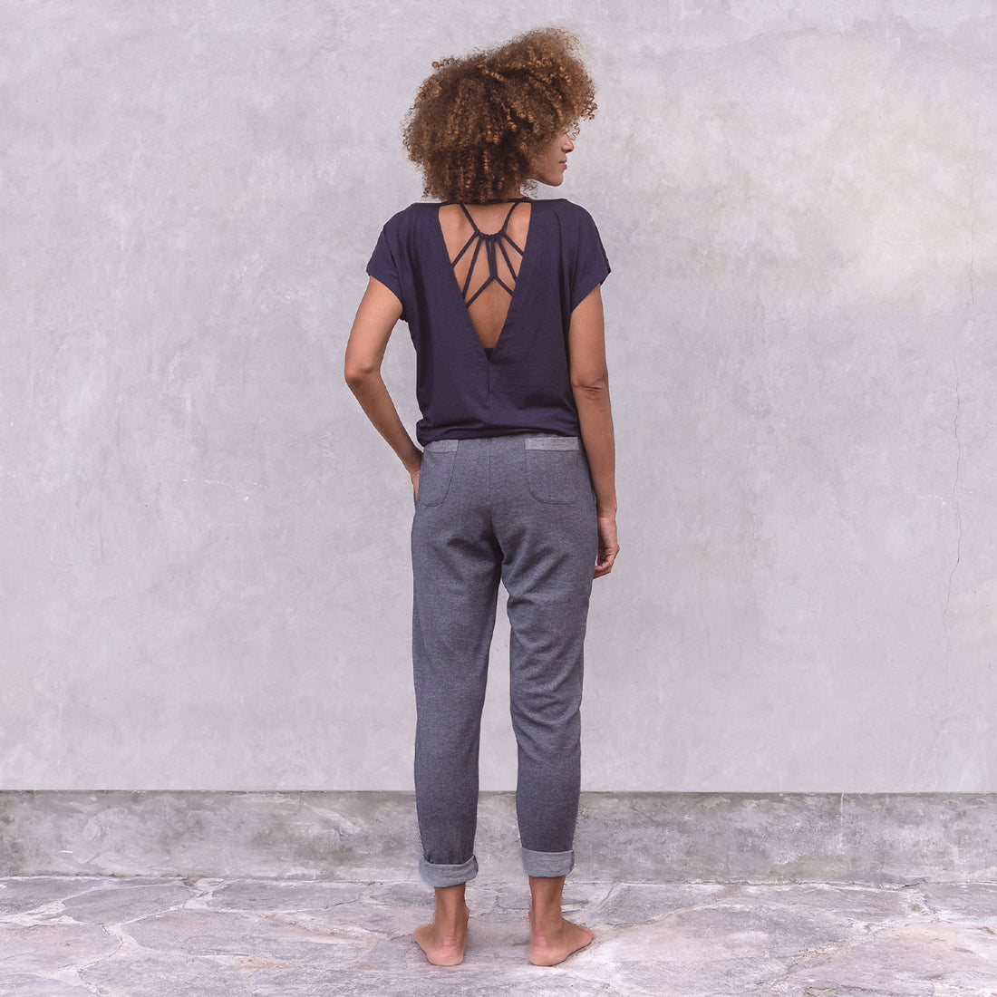 Yogahose Audrey - Denim Yogahose Jaya Organics   