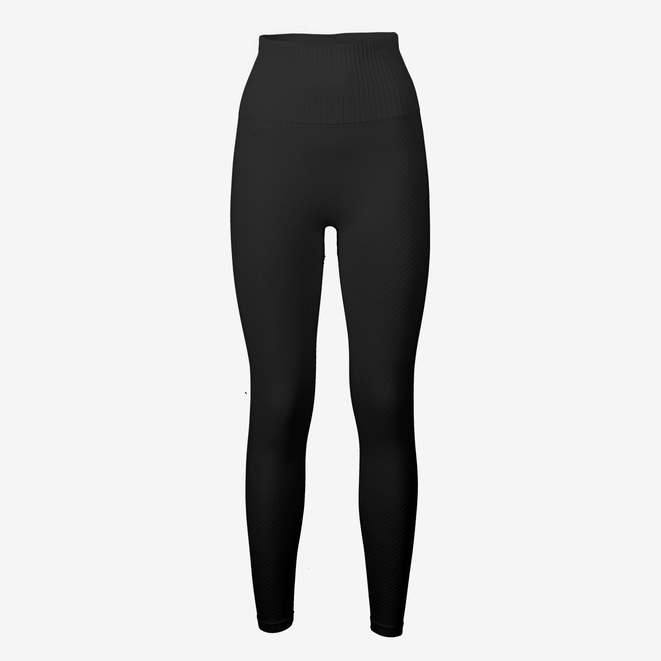 Leggings Seamless Graphical Rib HW - Black Leggings Casall   