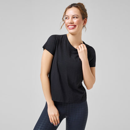 T-Shirt Soft Texture - Black