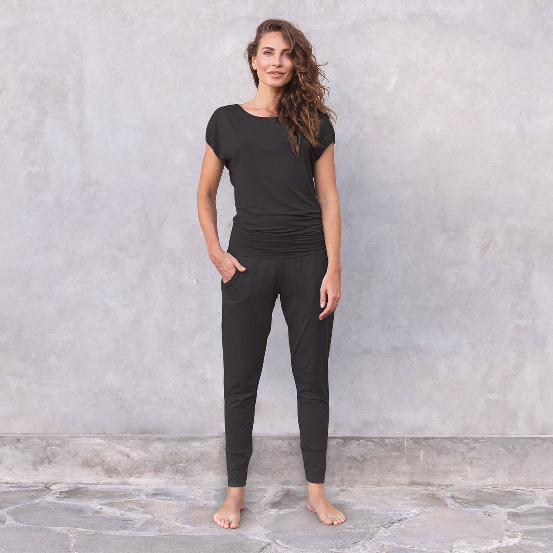 Jumpsuit Raya Tencel - Black Jumpsuit Jaya Organics   