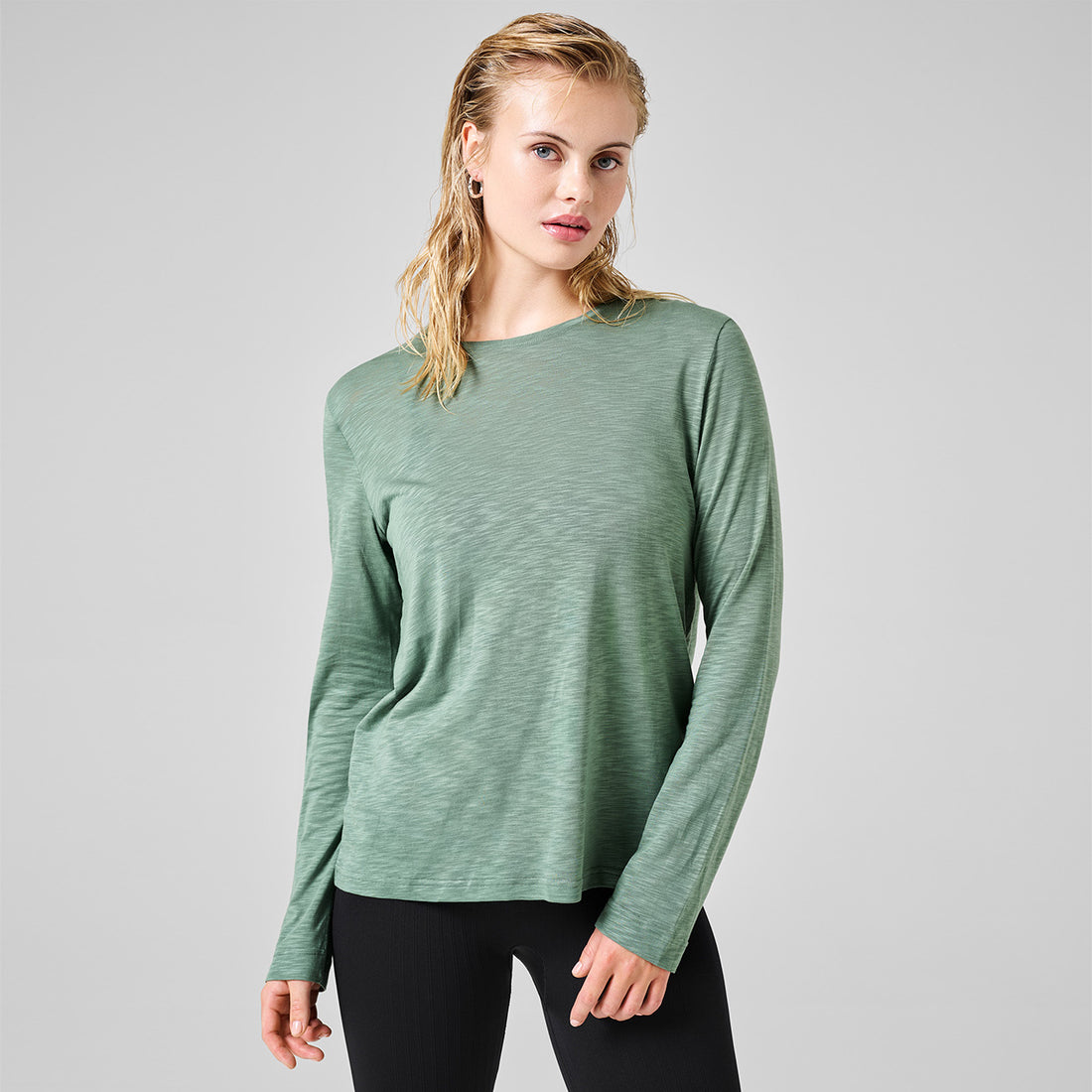 Langarmshirt Soft Texture - Dusty Green Langarmshirt Casall   