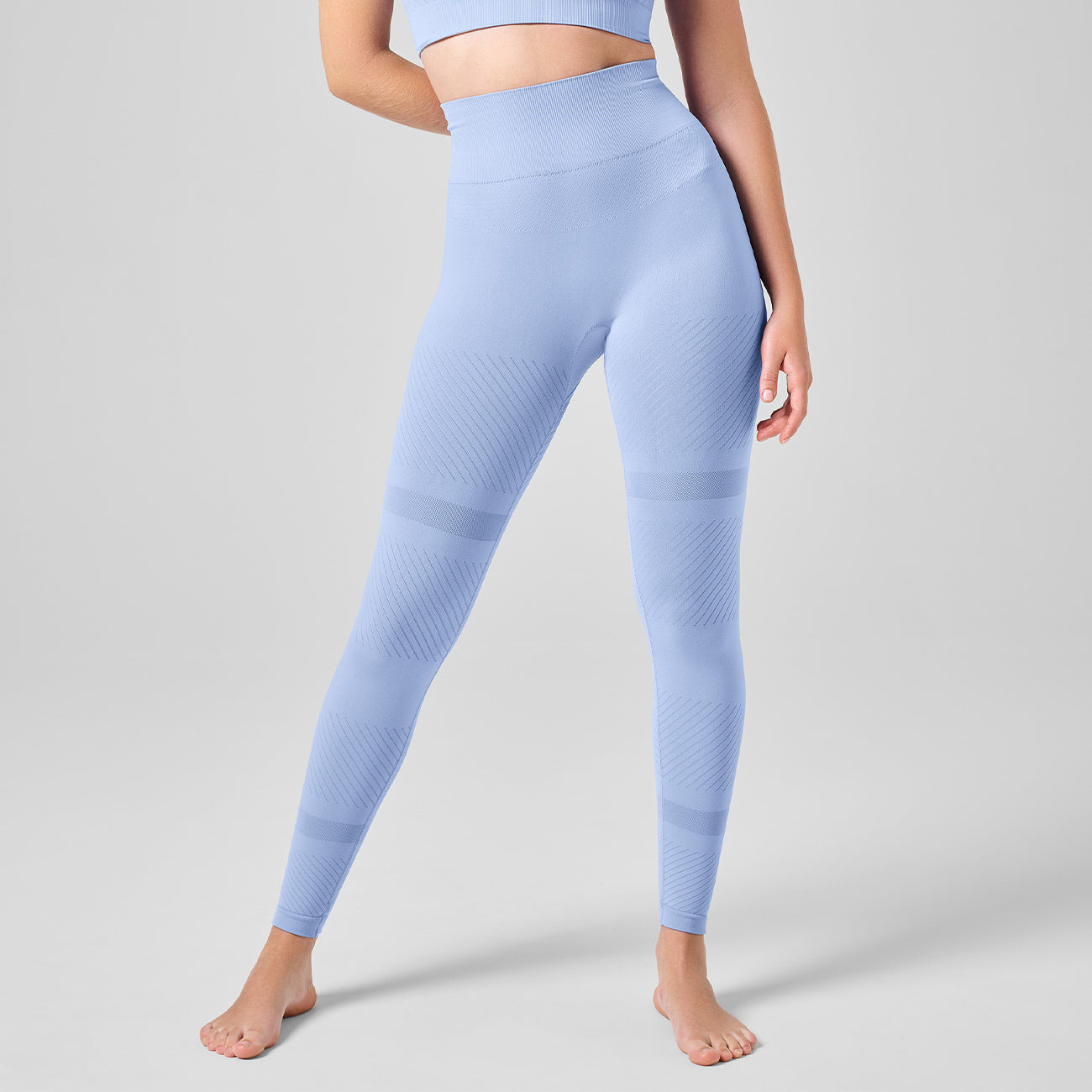 Casall Leggings Essential Block Seamless HW - Breeze Blue   