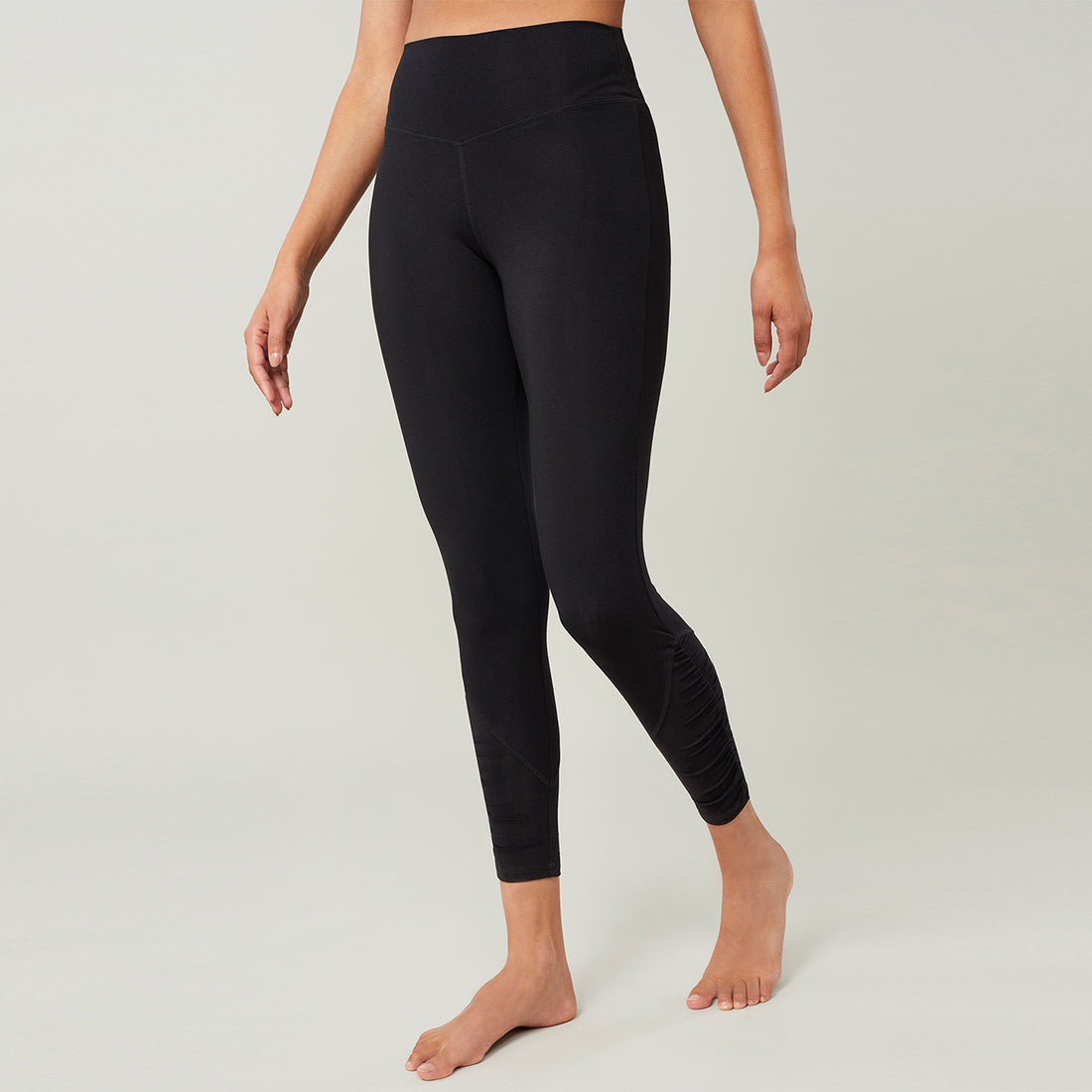 Leggings Cropped Ruffle - Black