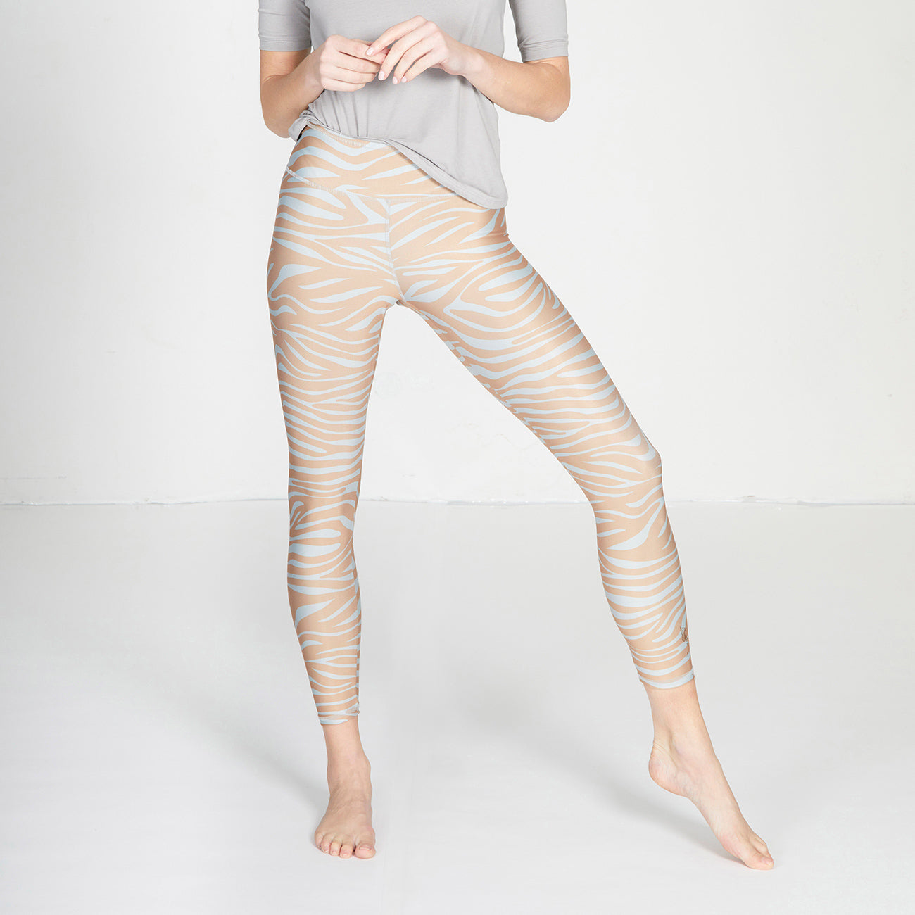 Leggings Lux light - Stone Sand Zebra Leggings Kismet   