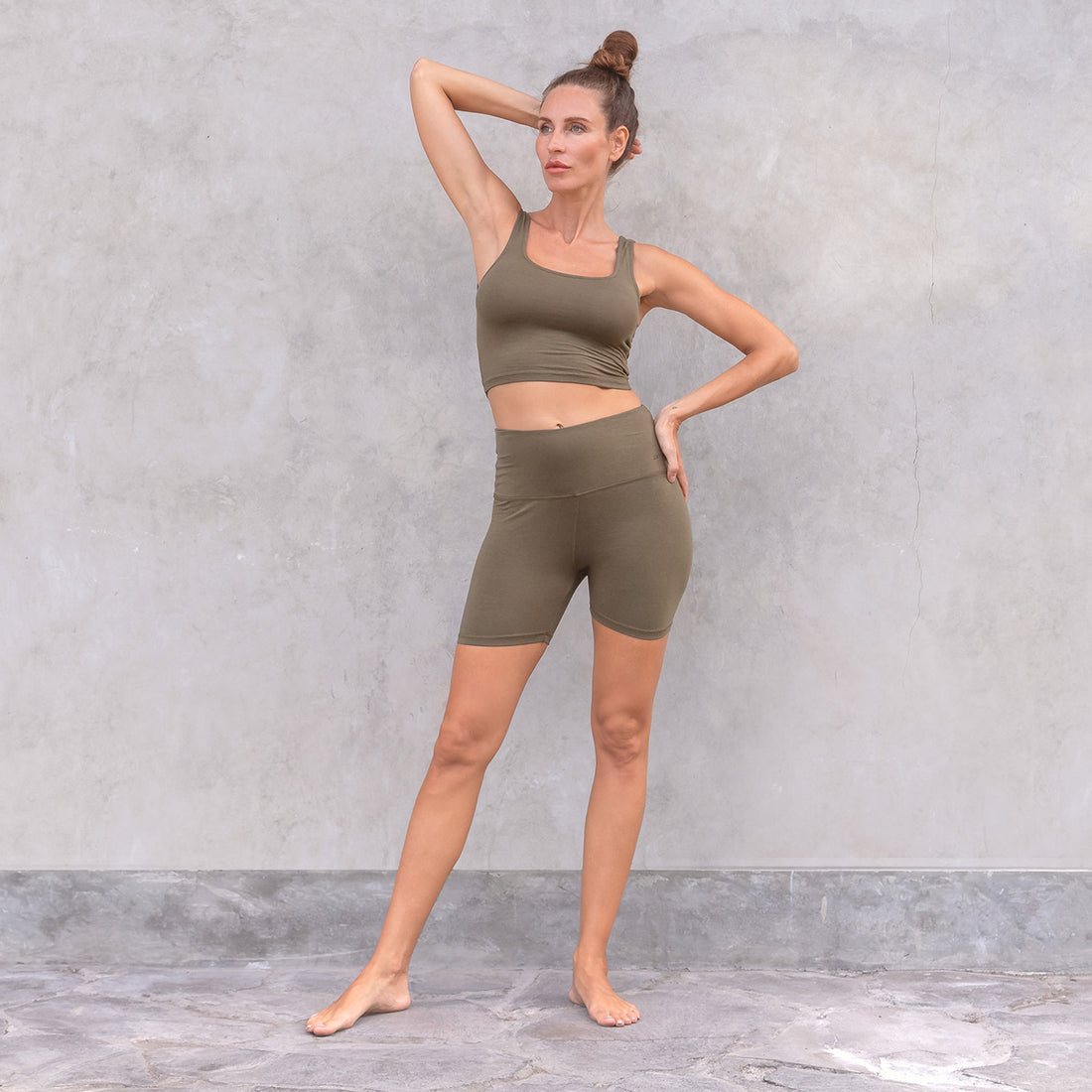 Biker Leggings - Olive