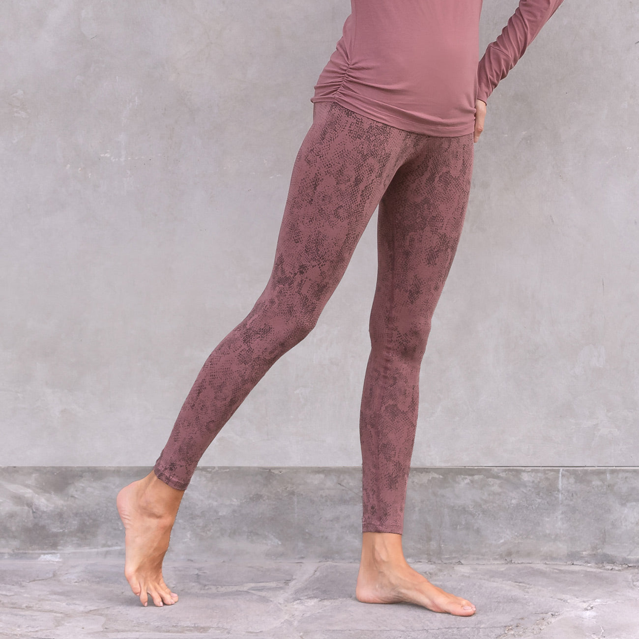 Leggings Sumatra - Snake Rose Taupe