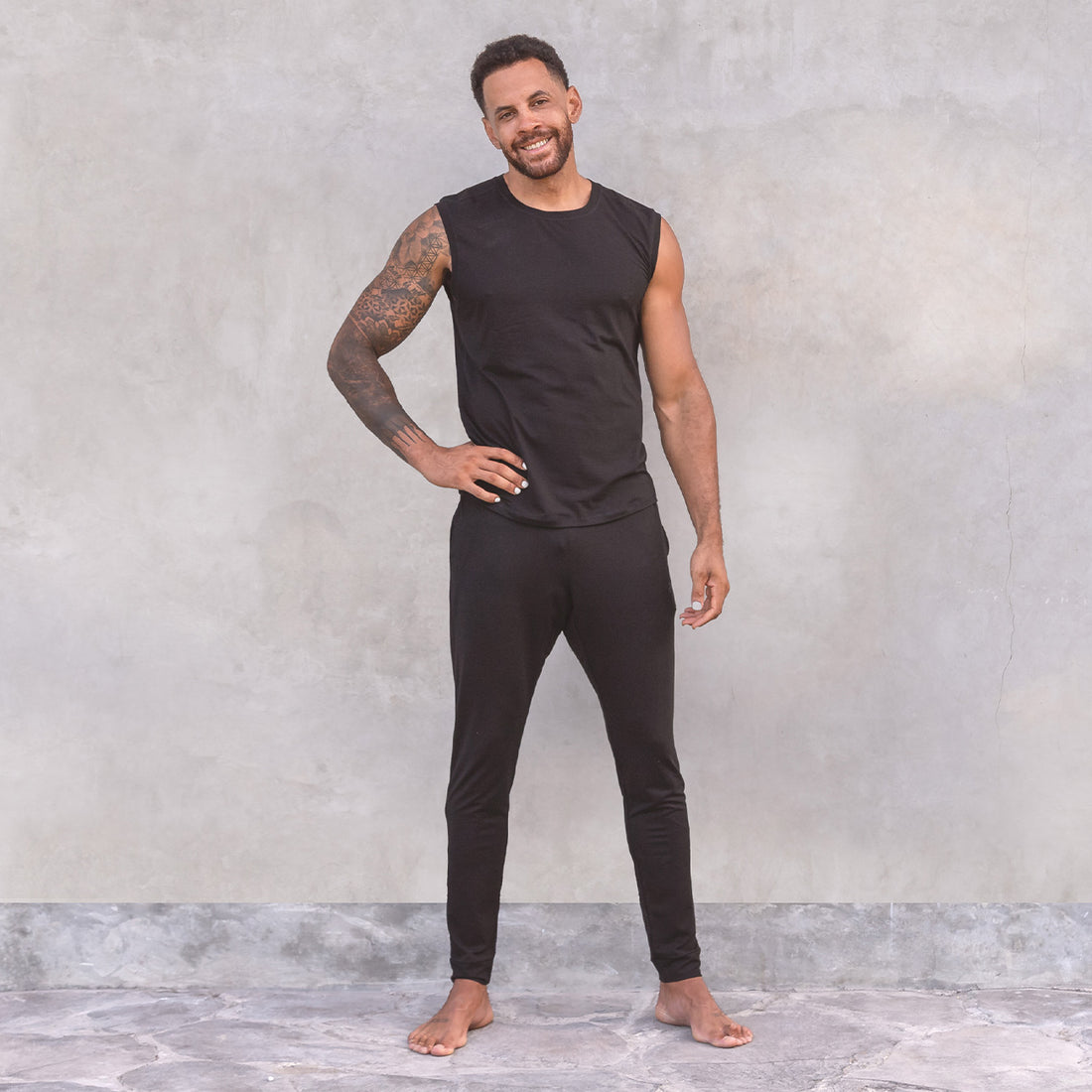 Yogahose Johnny Tencel - Black Yogahose Jaya Organics   