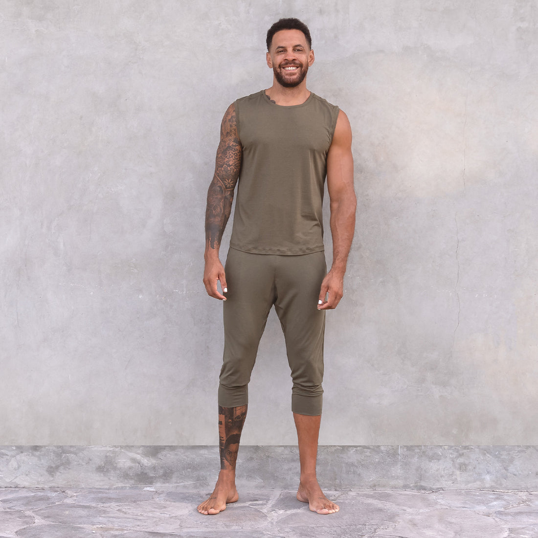 Yogahose Ali Tencel - Olive Yogahose Jaya Organics   