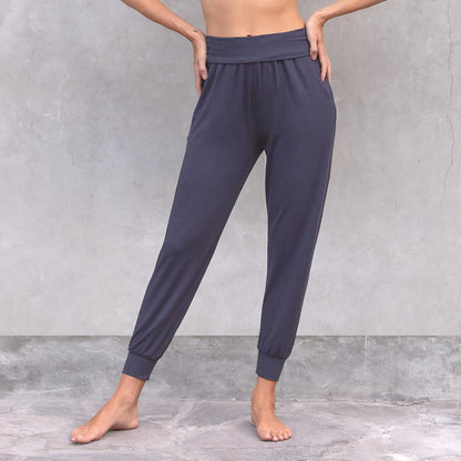 Hose Sylvie - Nightblue Yogahose Jaya Organics   