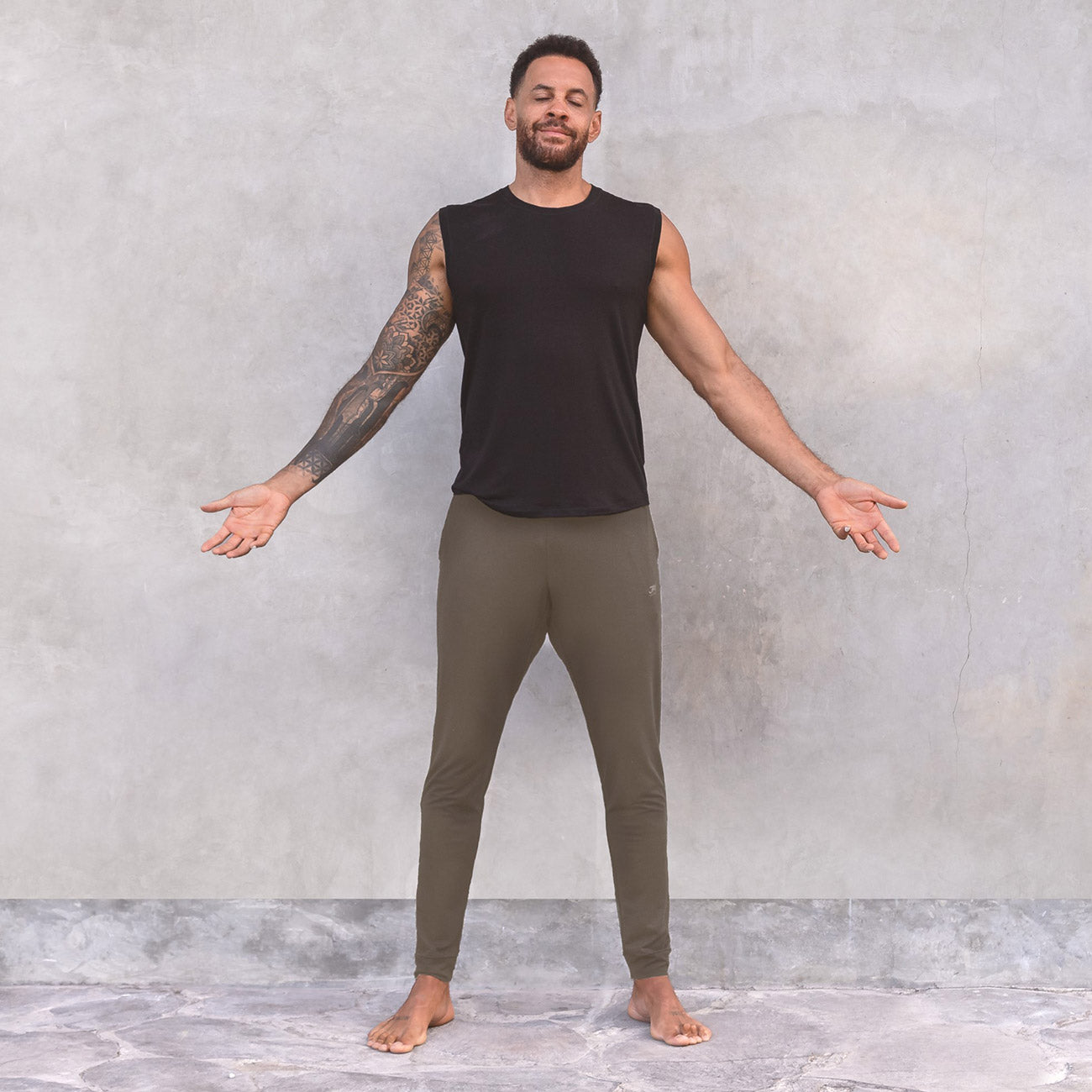 Yogahose Johnny Tencel - Olive Yogahose Jaya Organics   