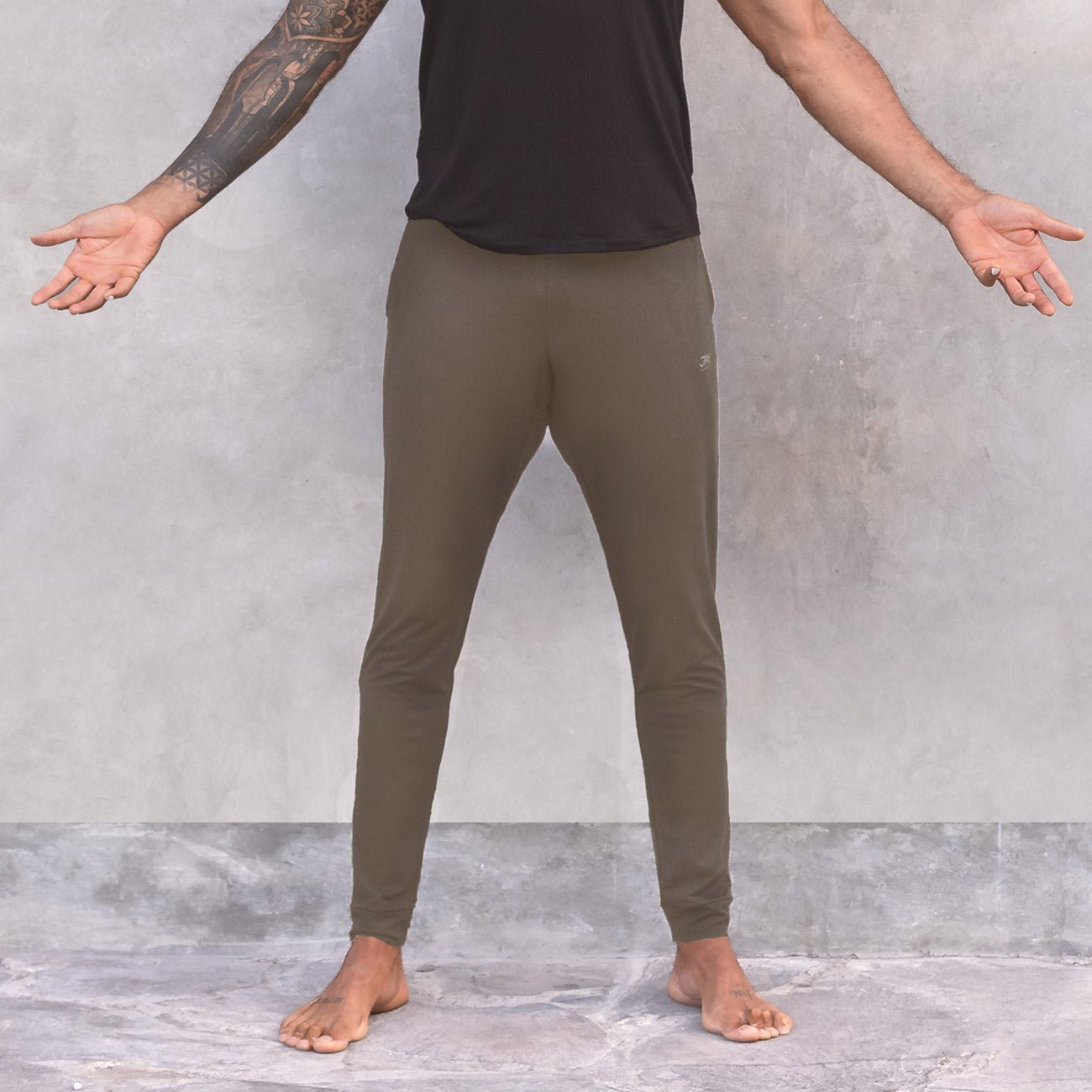 Yogahose Johnny Tencel - Olive Yogahose Jaya Organics   