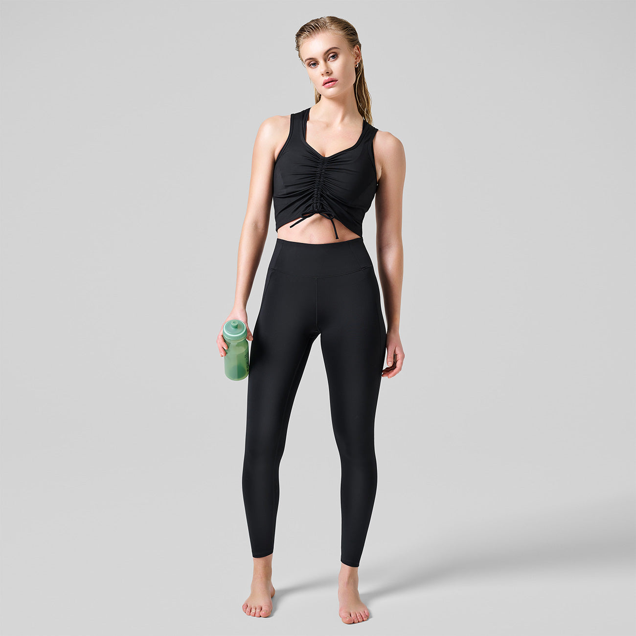 Leggings Crease HW - Black