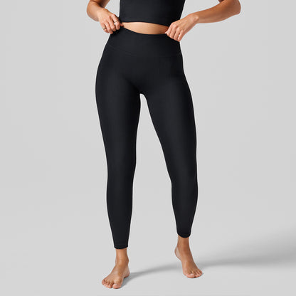 Leggings Multi Rib Seamless HW - Black