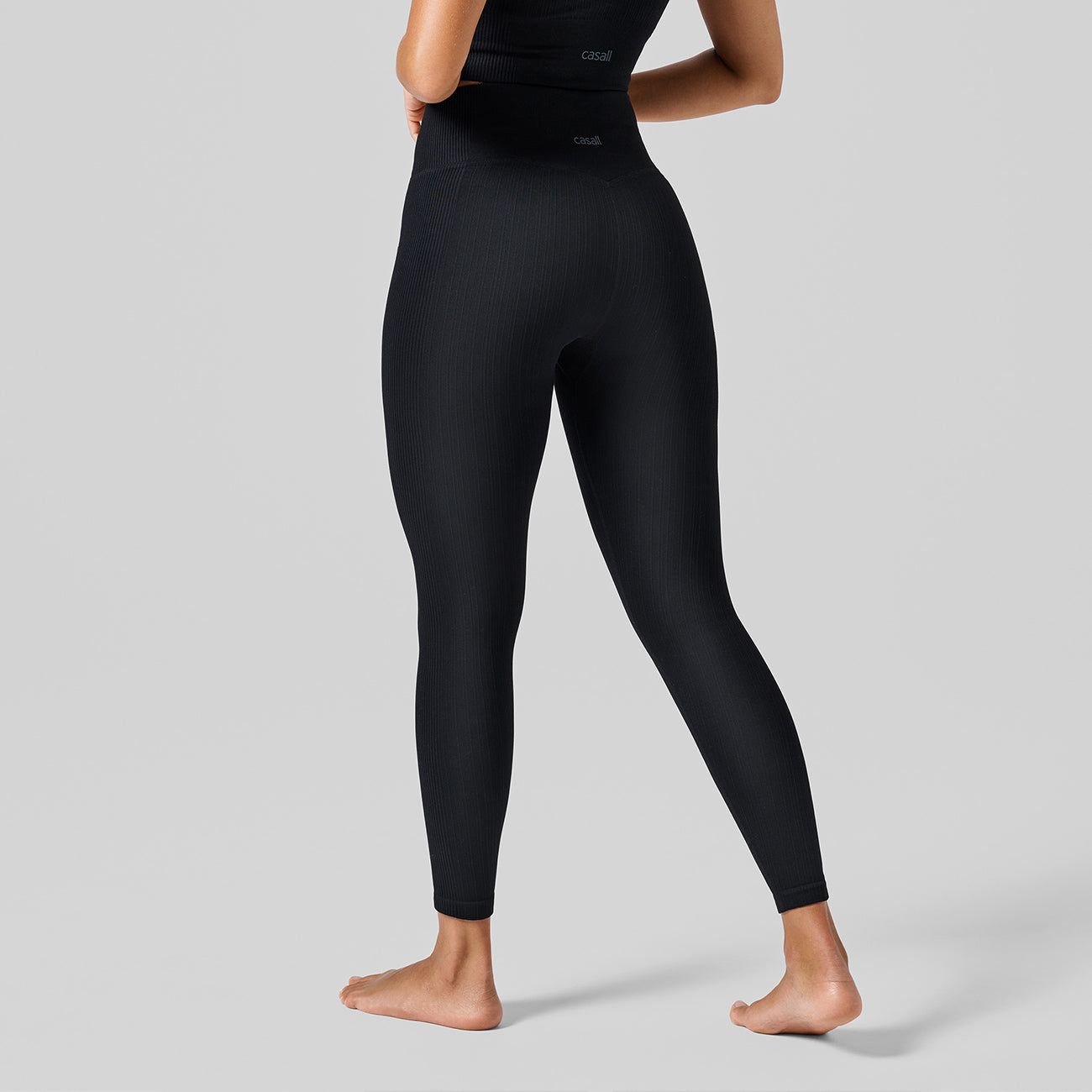 Leggings Multi Rib Seamless HW - Black