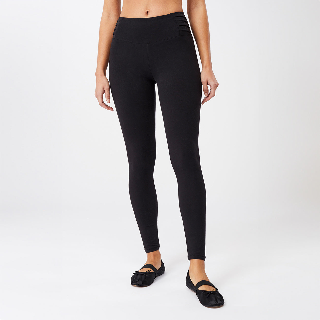 Barre Leggings - Black Leggings Mandala   