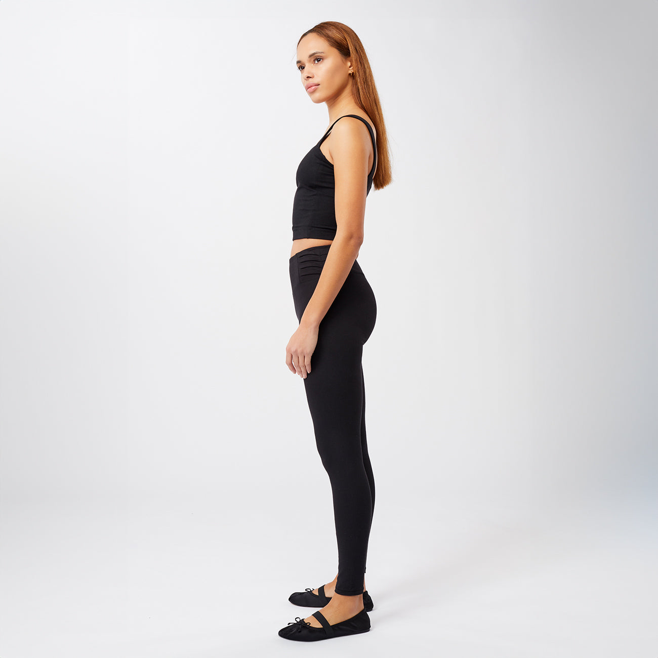 Barre Leggings - Black Leggings Mandala   