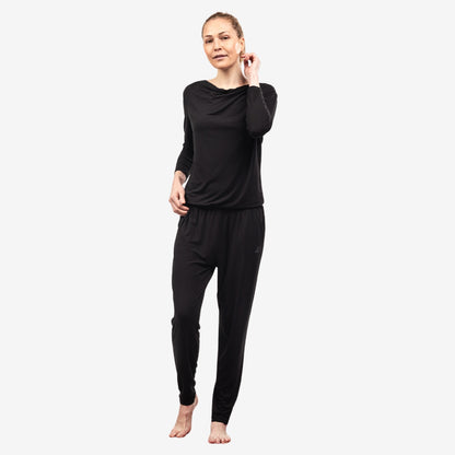 Jumpsuit Waterfall  - Black