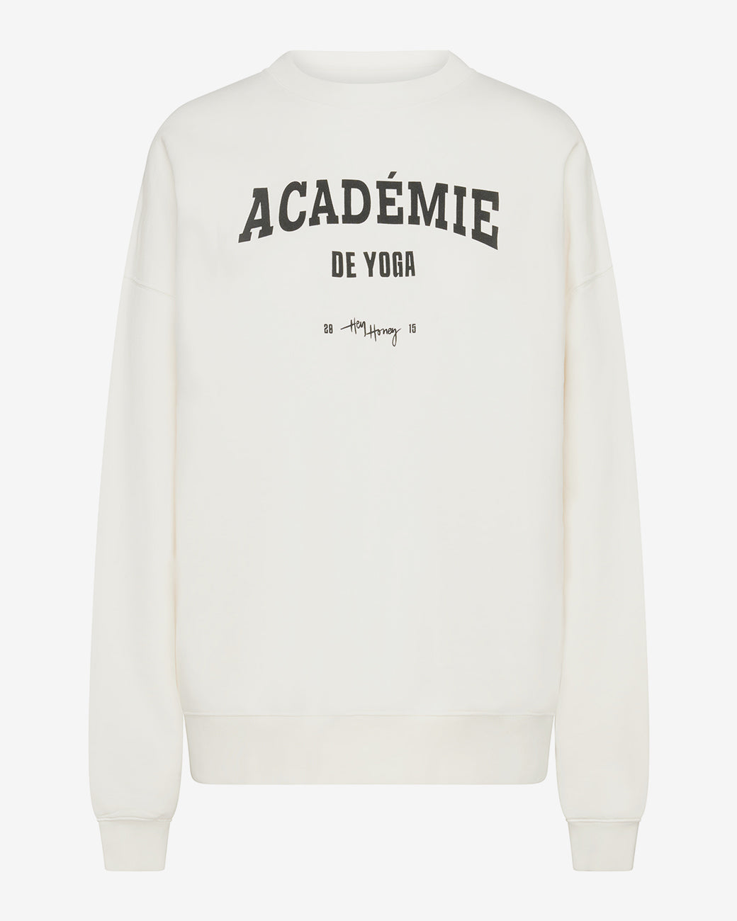 Sweater Academie - White Sweater Hey Honey   