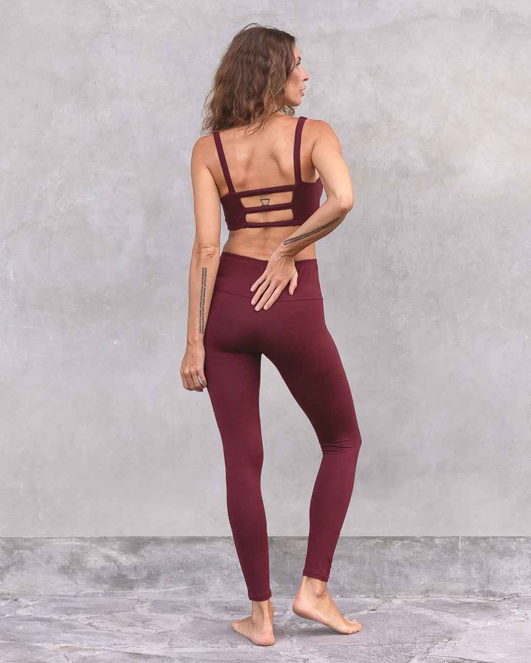 Jaya Organics Leggings Kate - Burgundy   