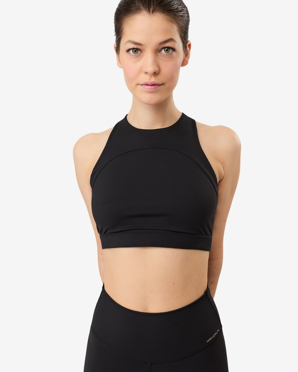 High Neck Bra - Black