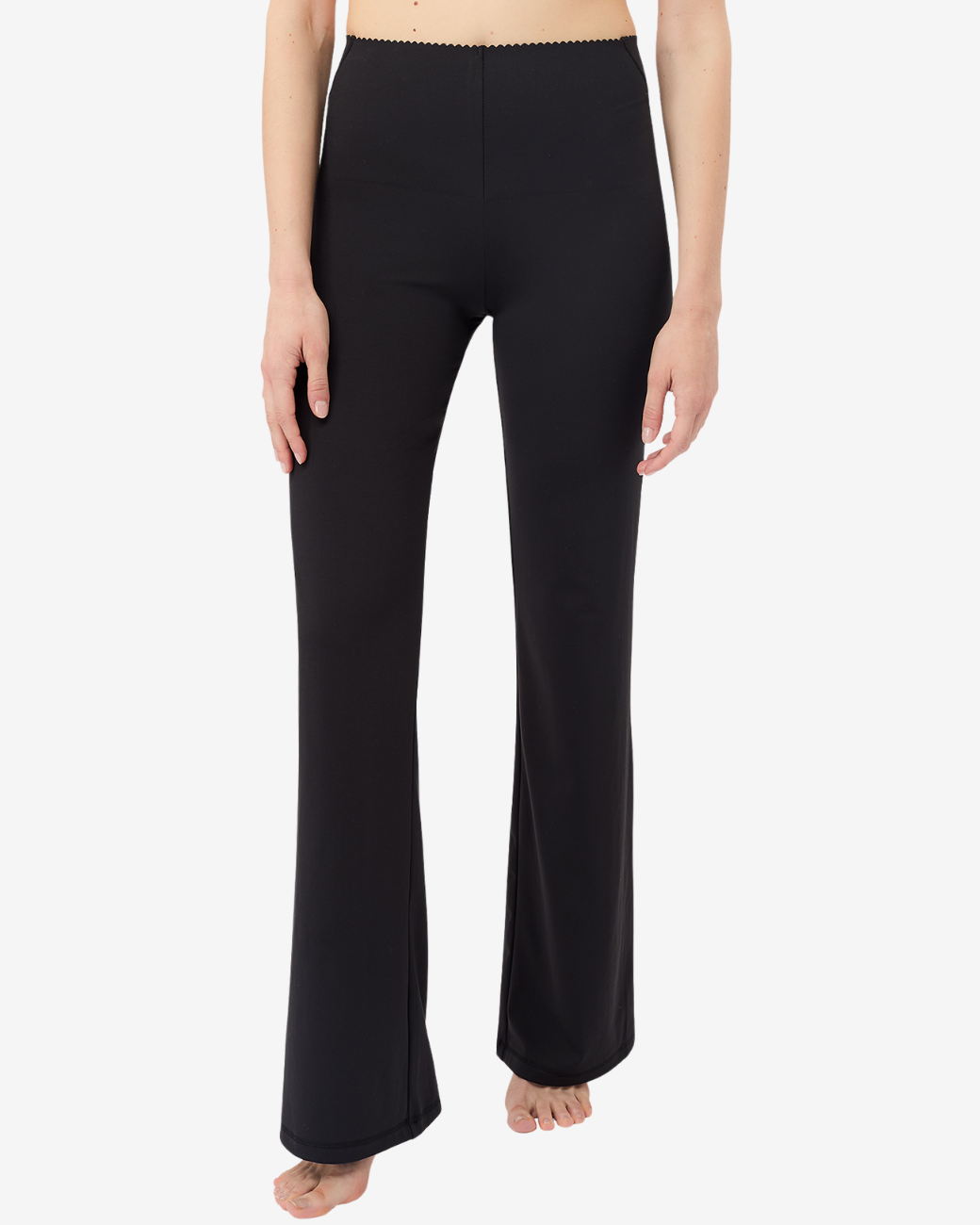 Flared Workout Pants - Black