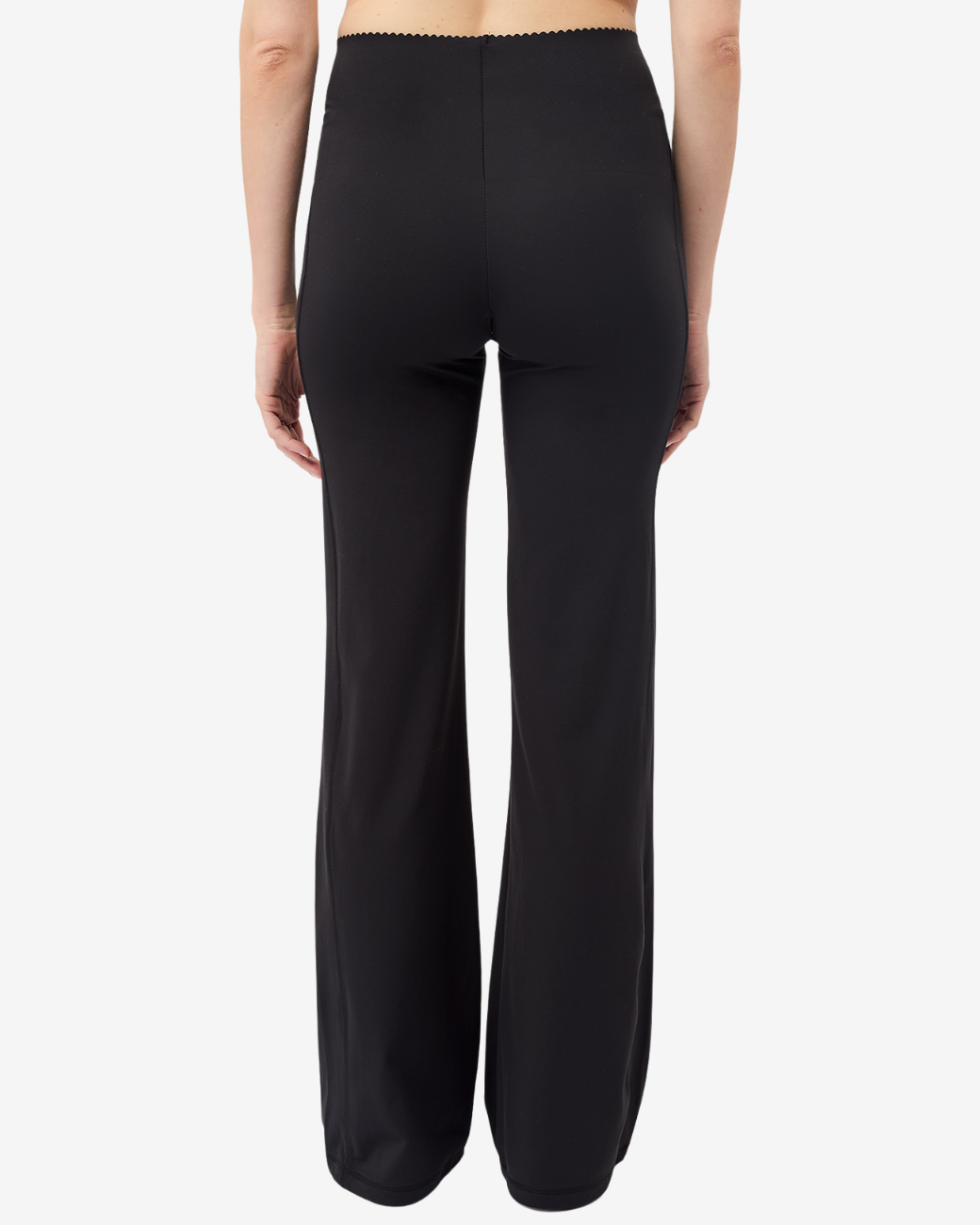 Flared Workout Pants - Black